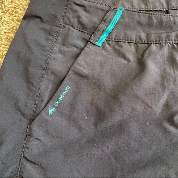 Quechua Decathlon Shorts Navy
 with Teal Accents Women’s size Large - Picture 7 of 9